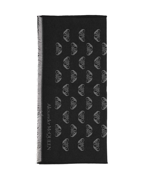 Scarf with Ascending/Descendant Seal Logo for Men. Alexander McQueen | 7802994617Q1061